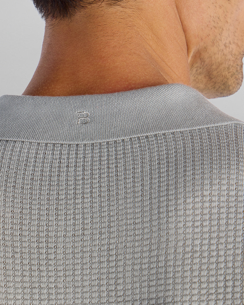 Textured Knit Polo