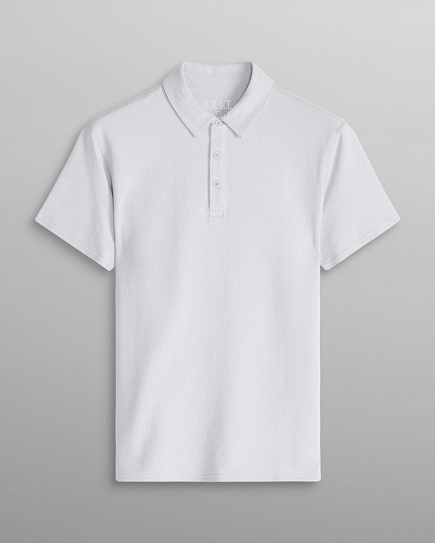 Slub Split Hem Polo