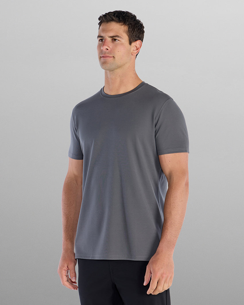 Everyday Short Sleeve Split-Hem