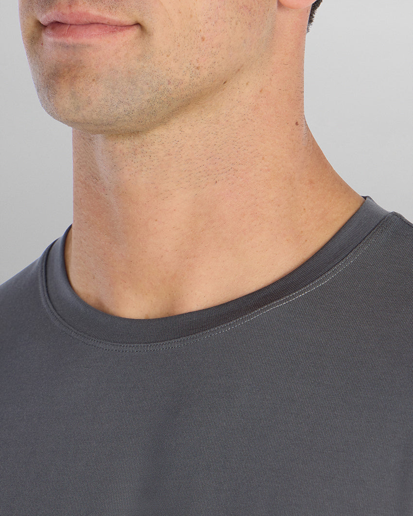Everyday Short Sleeve Split-Hem