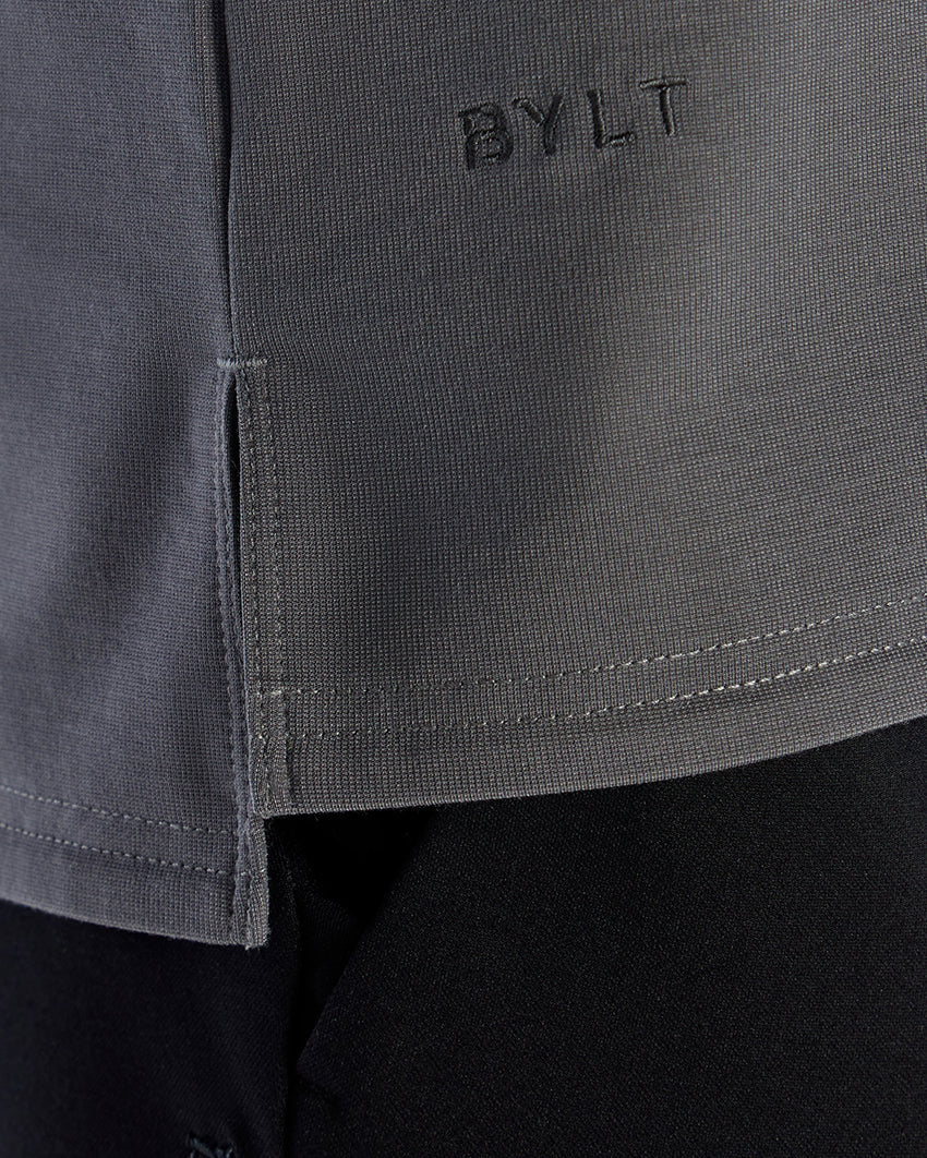 Everyday Short Sleeve Split-Hem