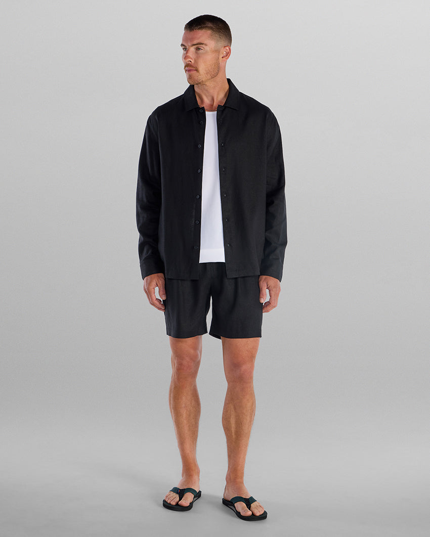 Back to Basics Linen Long Sleeve Button Down