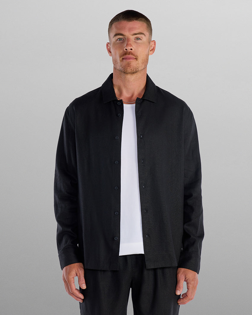 Back to Basics Linen Long Sleeve Button Down