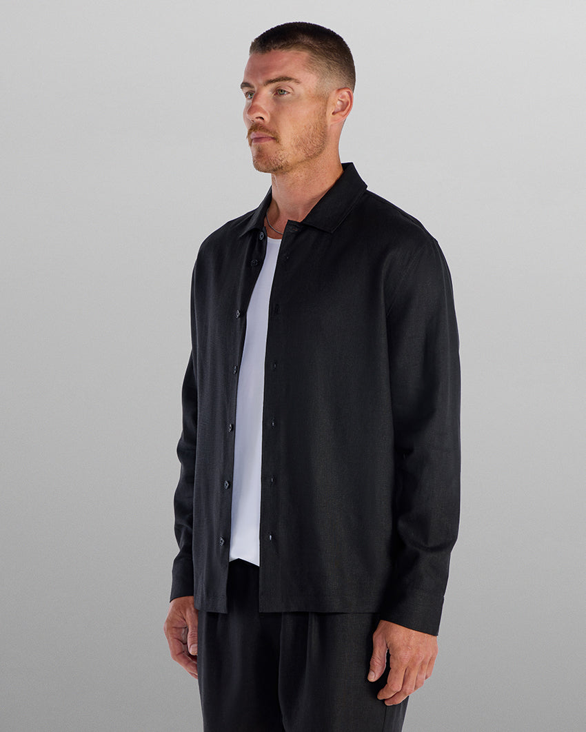 Back to Basics Linen Long Sleeve Button Down