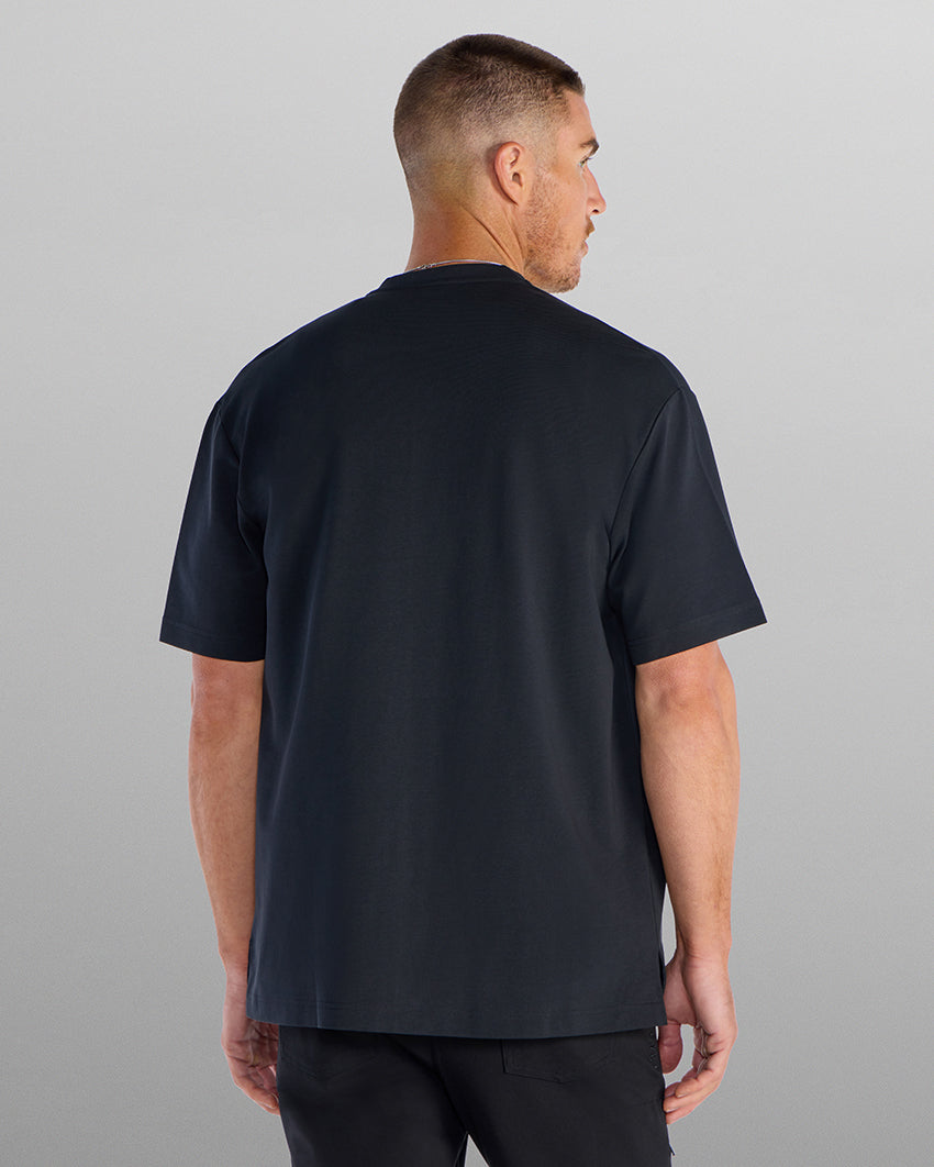 LUX Stand Collar Short Sleeve Button Down