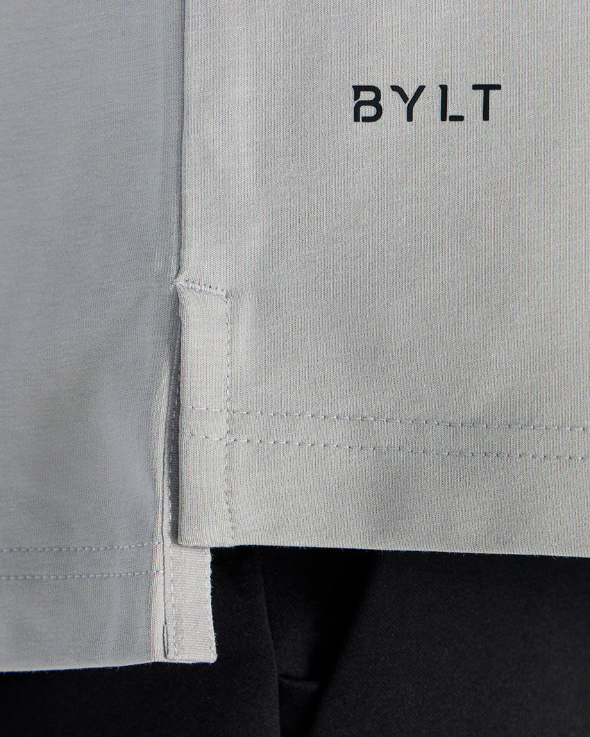 LUX Stand Collar Short Sleeve Button Down