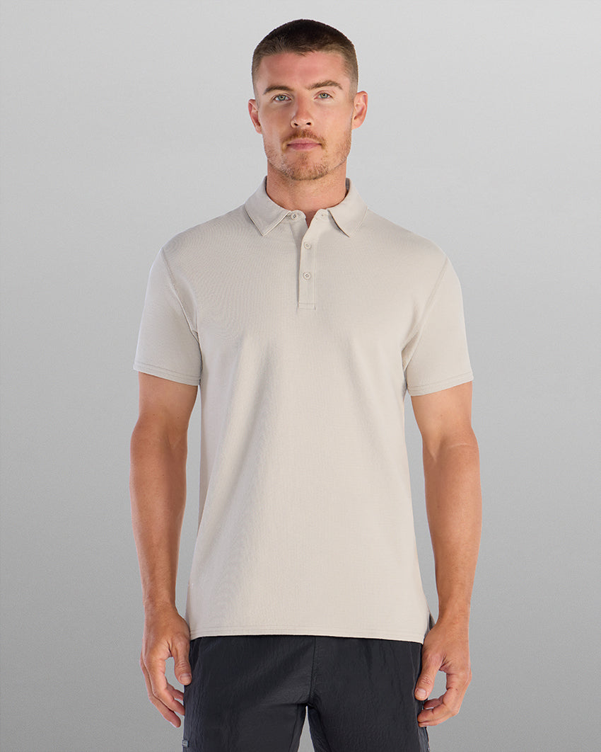 Slub Split Hem Polo
