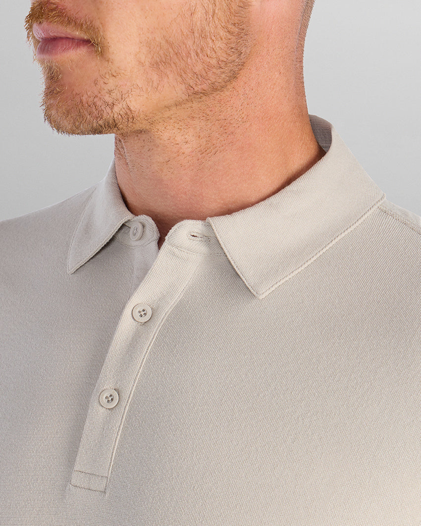 Slub Split Hem Polo