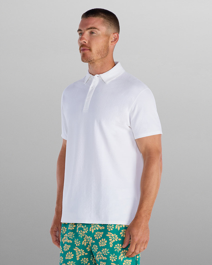 Slub Split Hem Polo