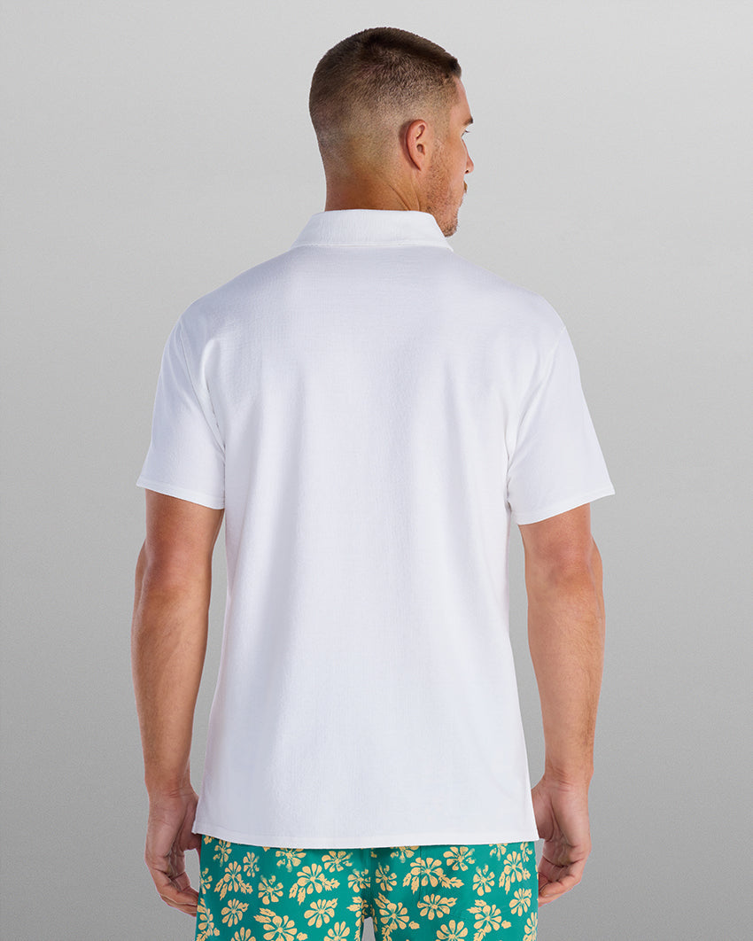 Slub Split Hem Polo