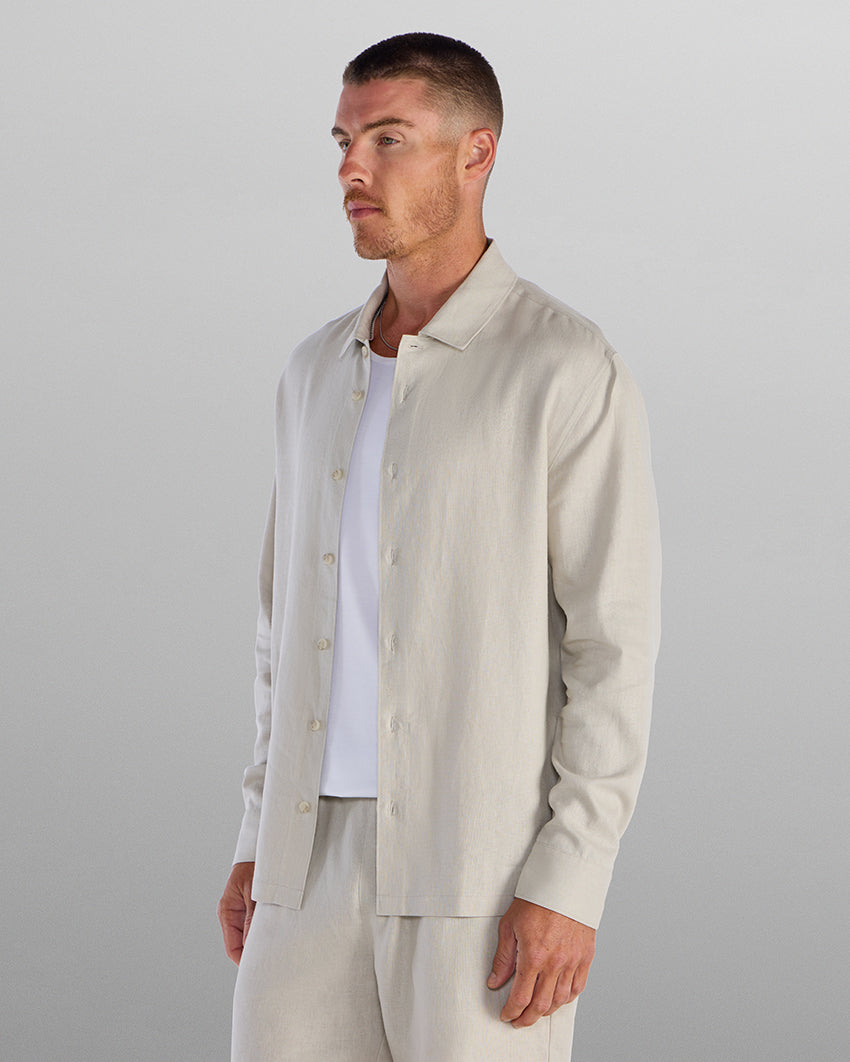 Back to Basics Linen Long Sleeve Button Down