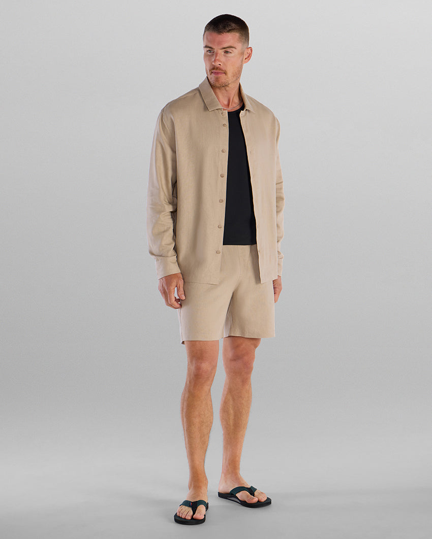 Back to Basics Linen Long Sleeve Button Down