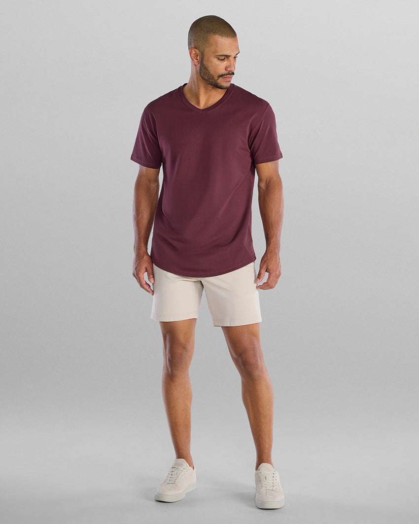 Drop-Cut V-Neck: LUX