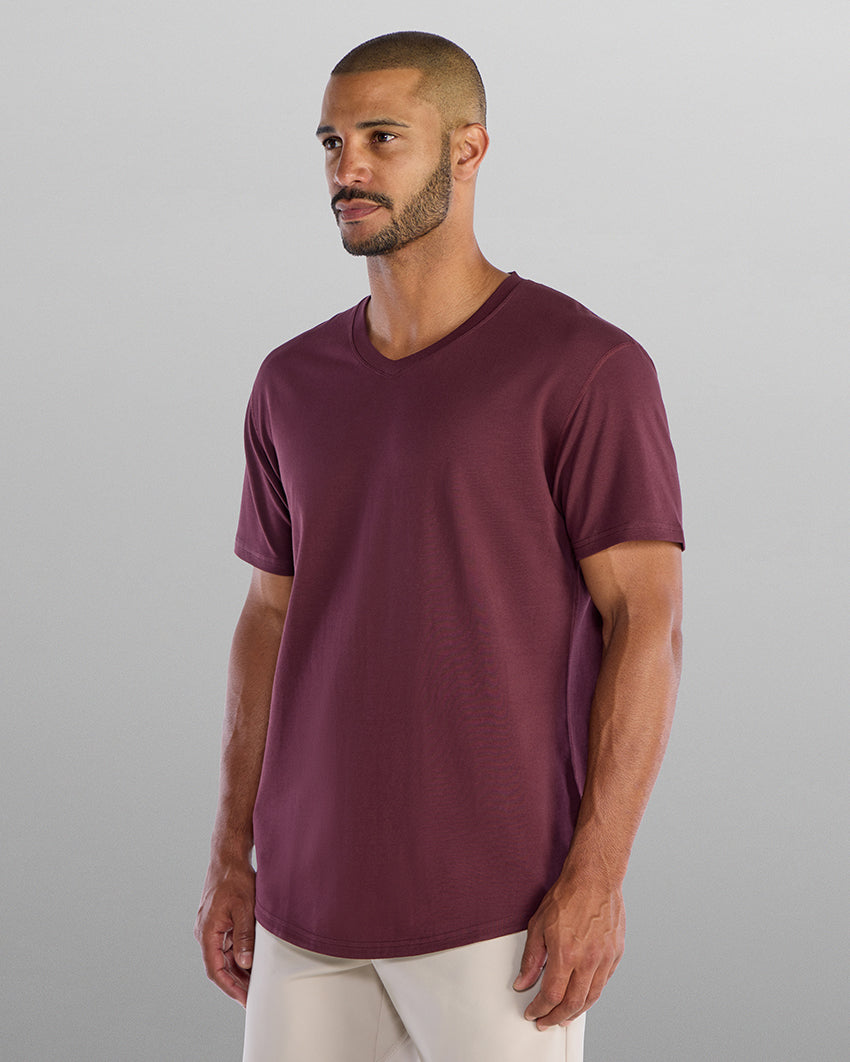 Drop-Cut V-Neck: LUX
