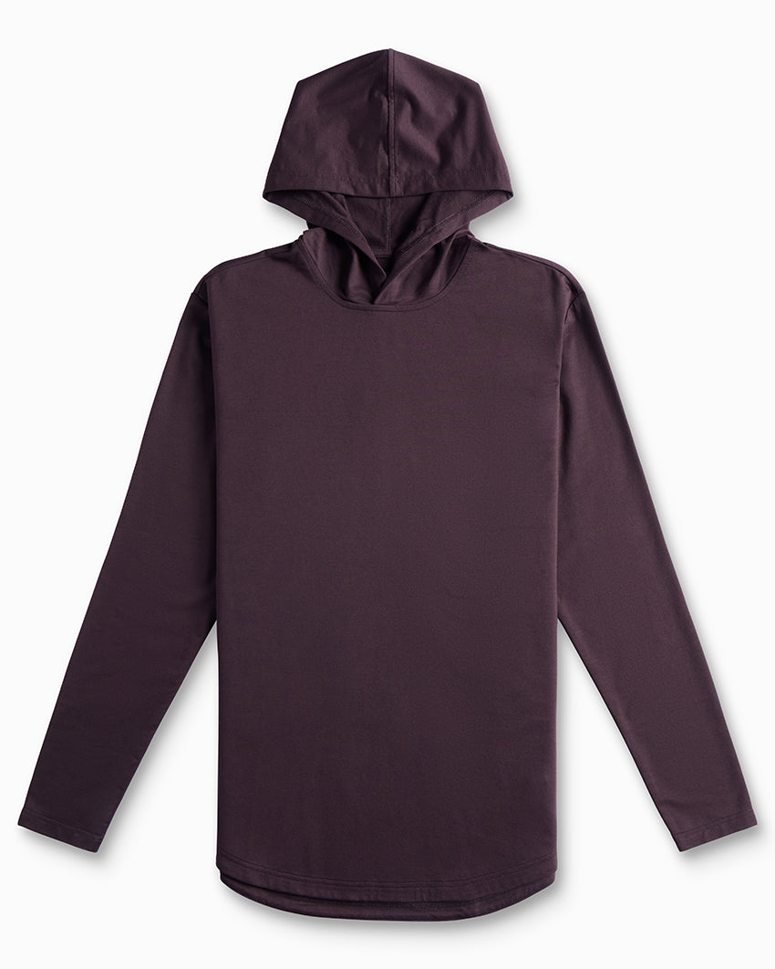 Hooded Drop-Cut Long Sleeve