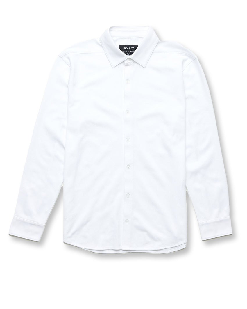 Bayside Oxford Long Sleeve Button Down