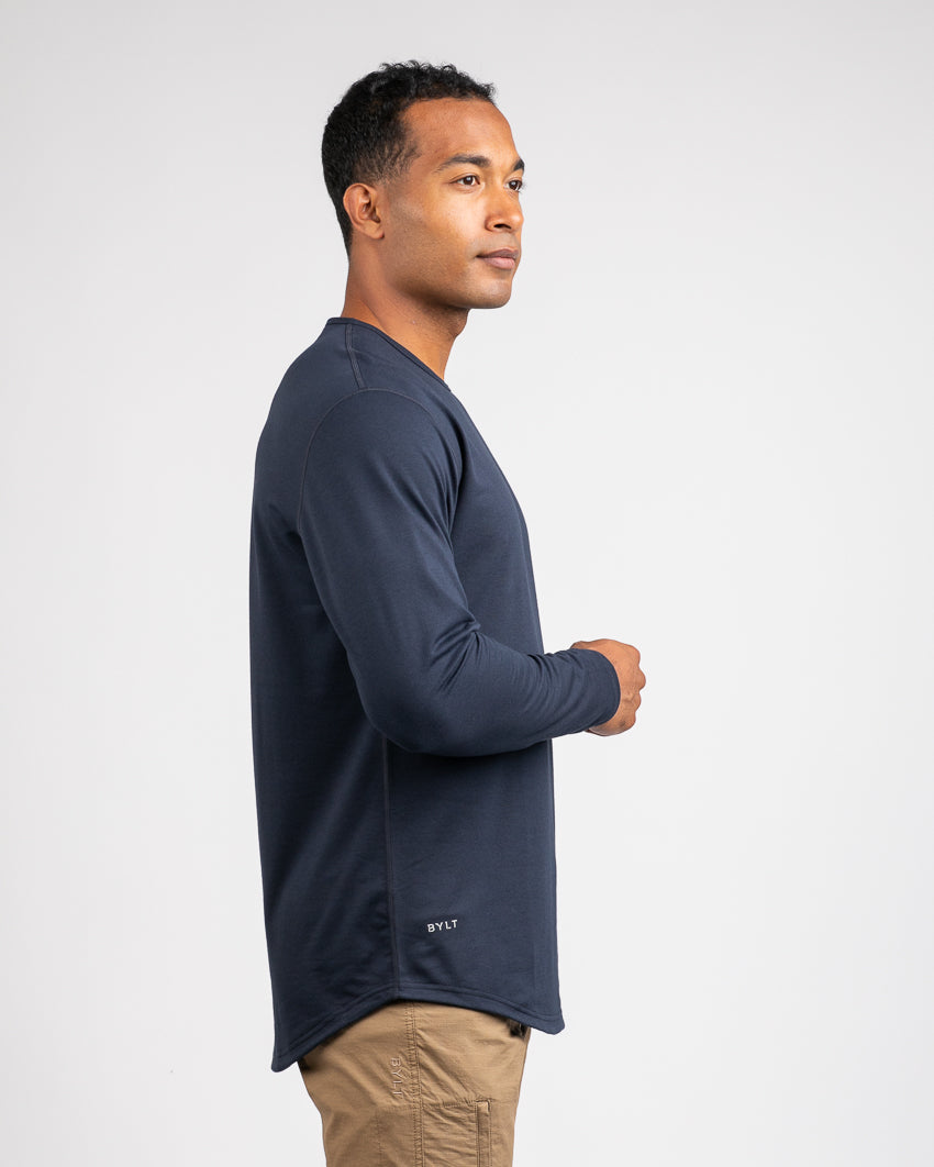 Drop-Cut Long Sleeve: BYLT Signature