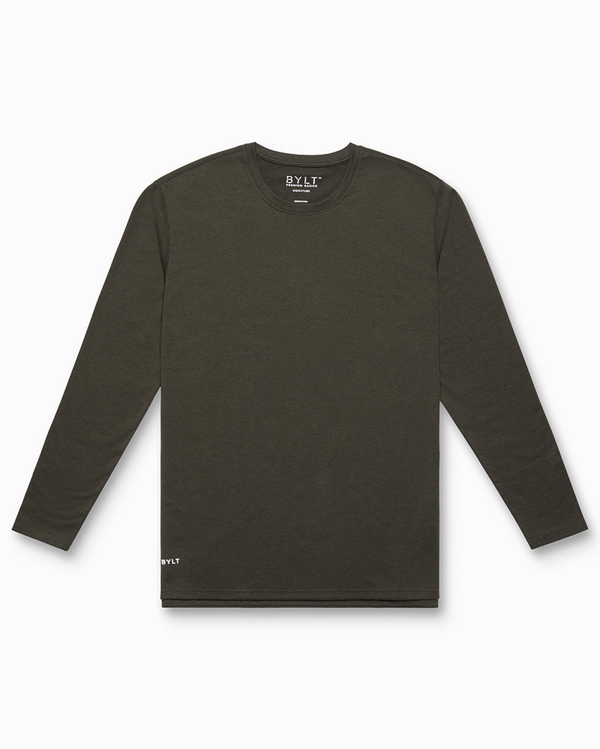 Long Sleeve: BYLT Signature Split Hem