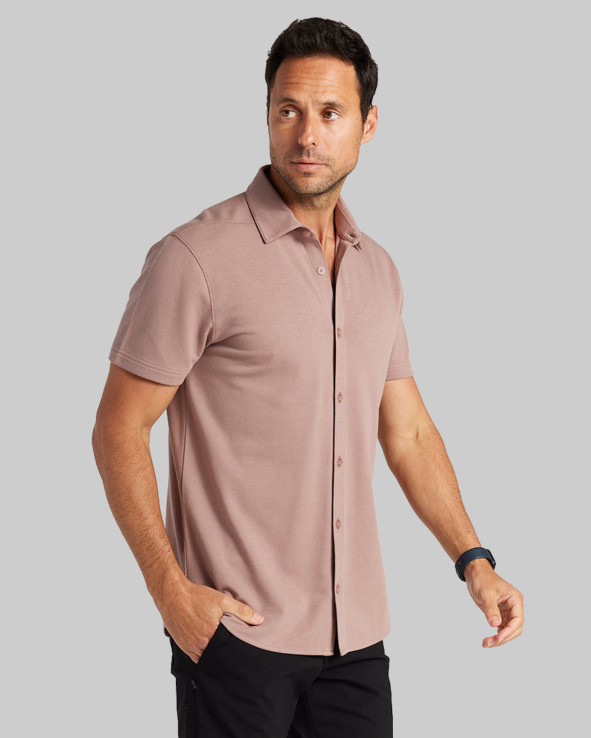 Bayside Oxford Short Sleeve Button Down