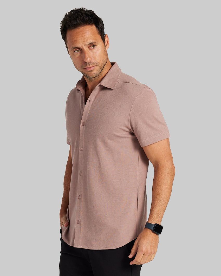 Bayside Oxford Short Sleeve Button Down