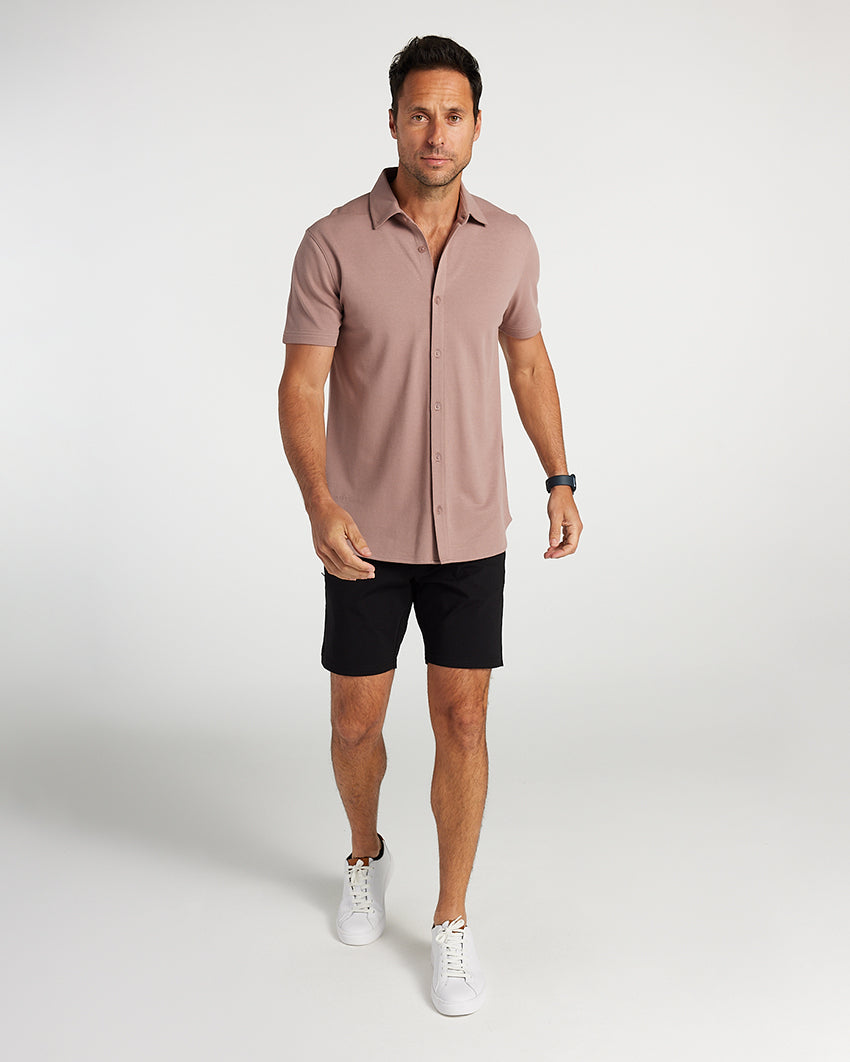 Bayside Oxford Short Sleeve Button Down