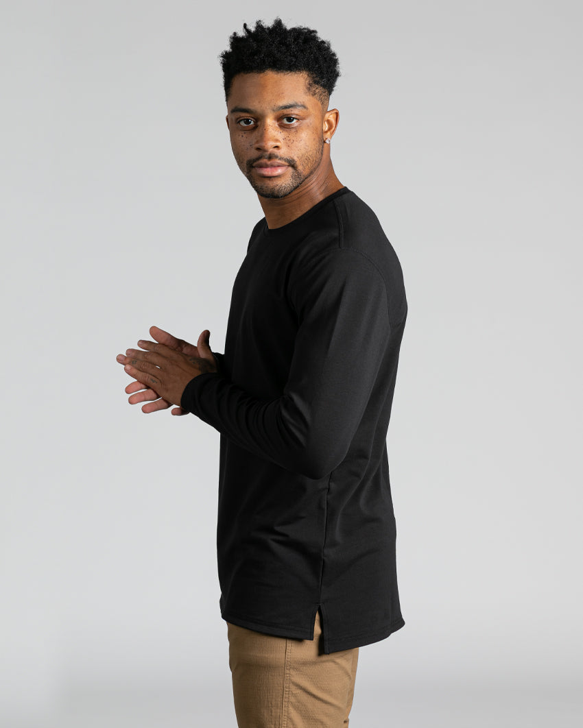 Long Sleeve: BYLT Signature Split Hem