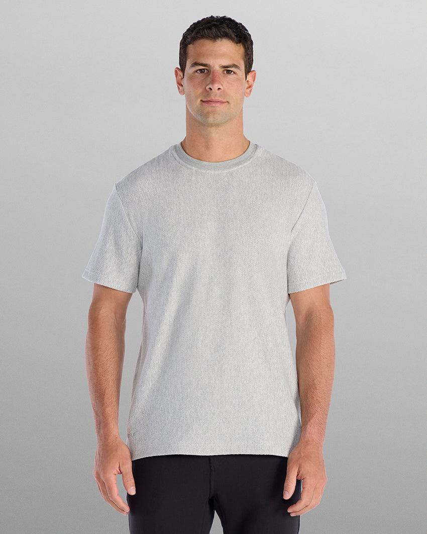 Brushed Herringbone Box Tee