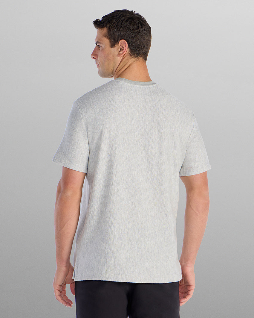 Brushed Herringbone Box Tee