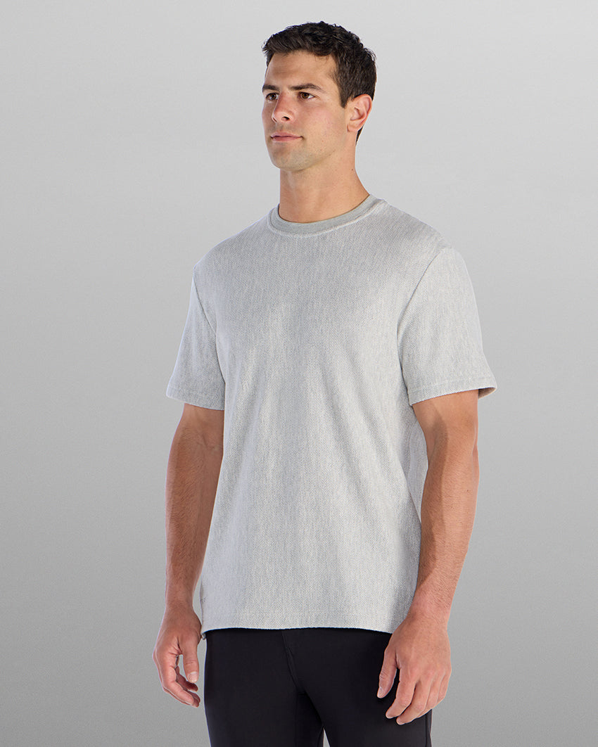 Brushed Herringbone Box Tee