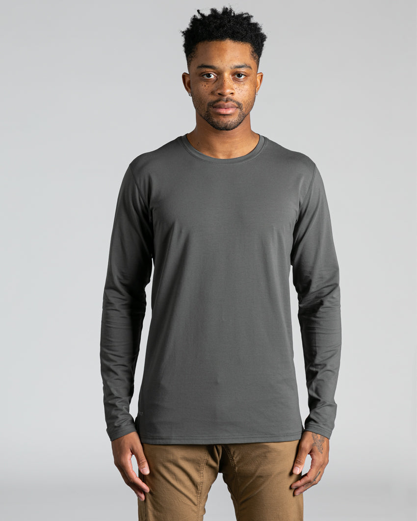 Long Sleeve: BYLT Signature Split Hem