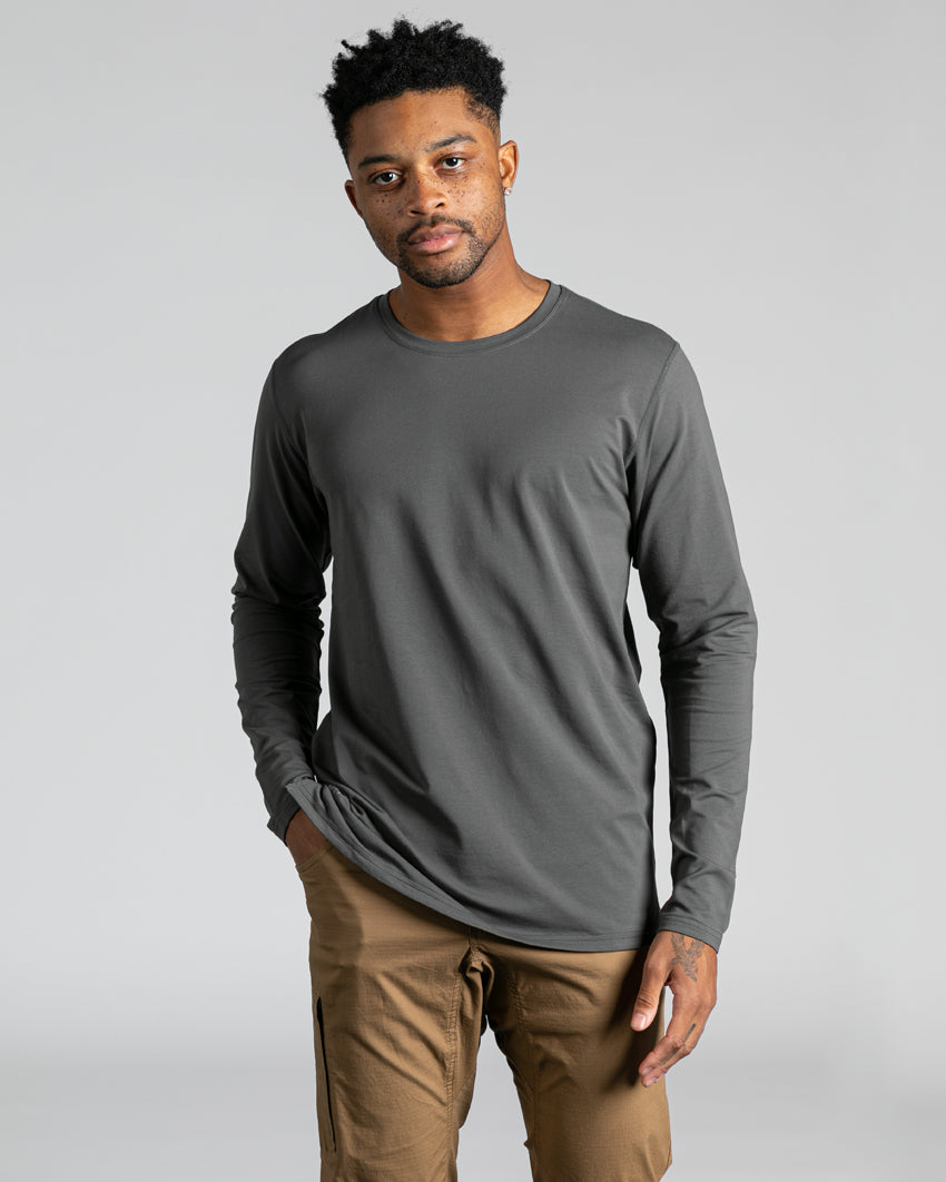 Long Sleeve: BYLT Signature Split Hem