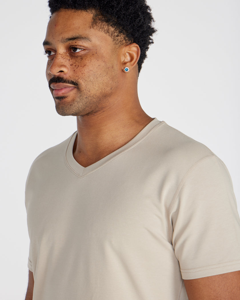 Drop-Cut V-Neck: LUX