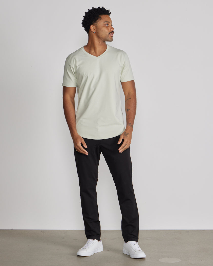 Drop-Cut V-Neck: LUX