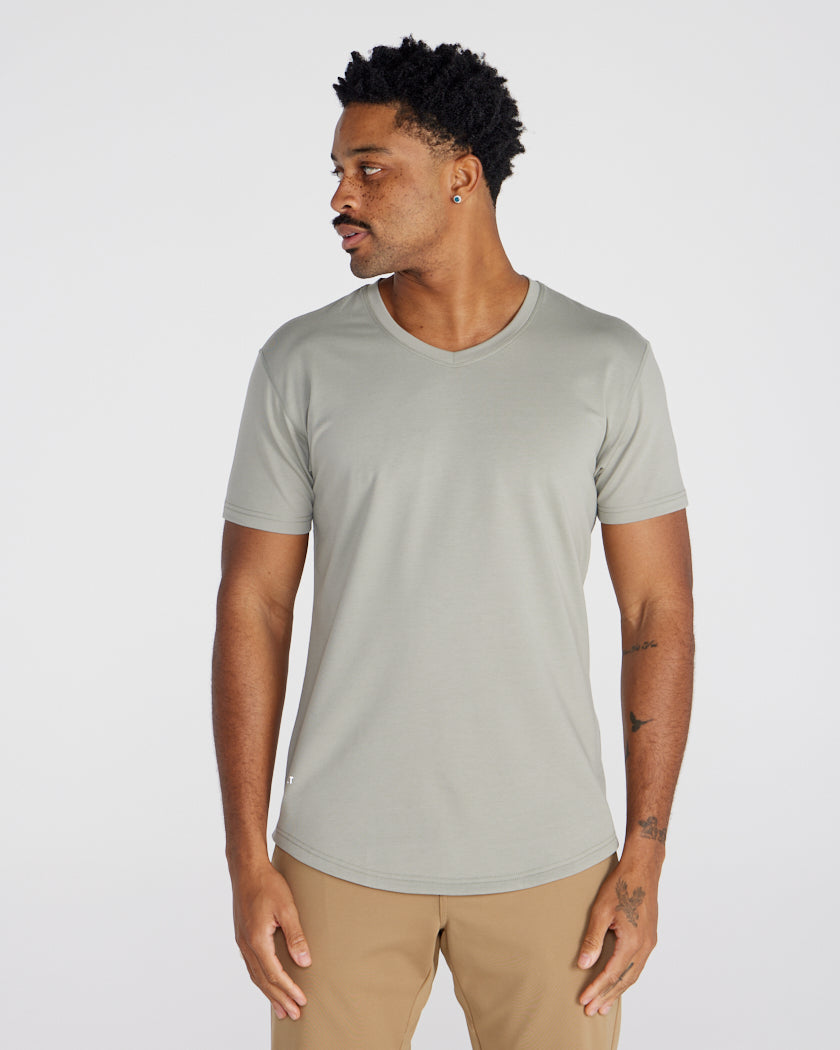 Drop-Cut V-Neck: BYLT Signature