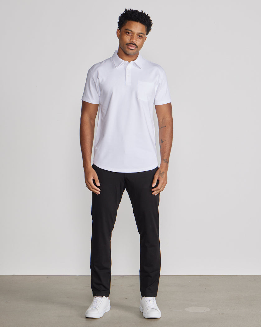 LUX Short Sleeve Pocket Polo