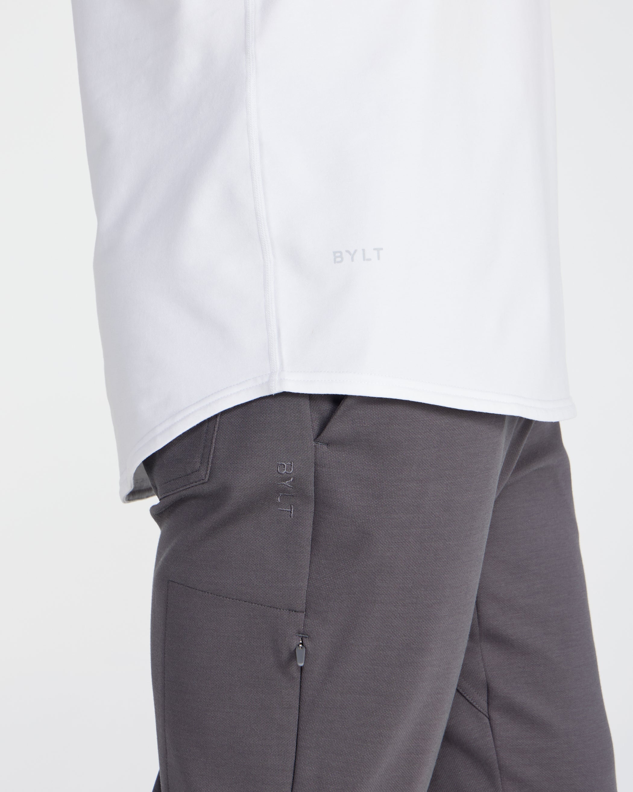 V-Neck Long Sleeve Drop-Cut: LUX