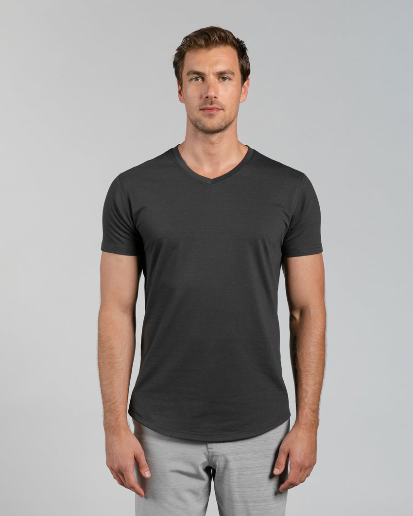 Drop-Cut V-Neck: LUX