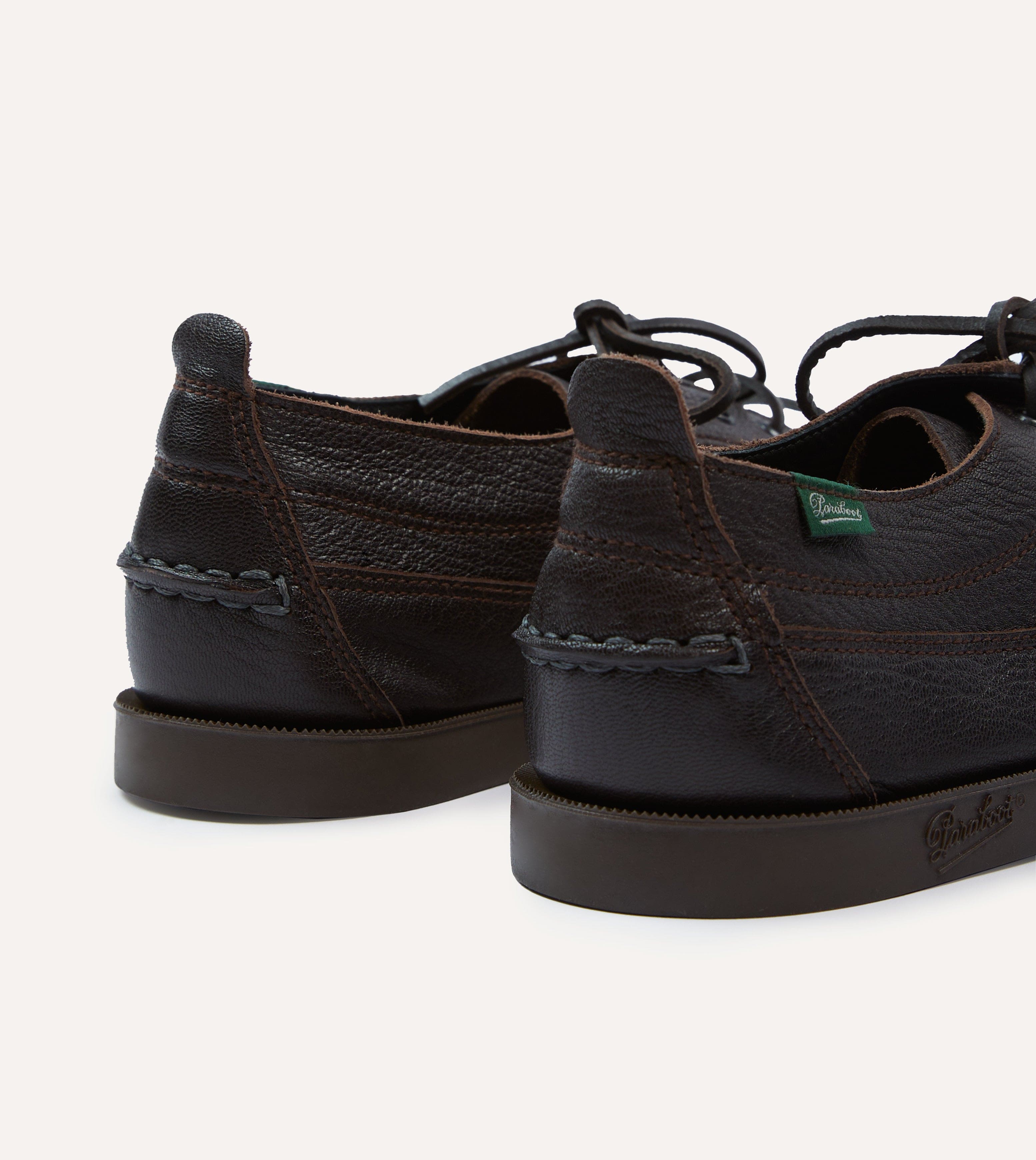 Paraboot for Drake's Malibu Brown Deer Leather Boat Shoe