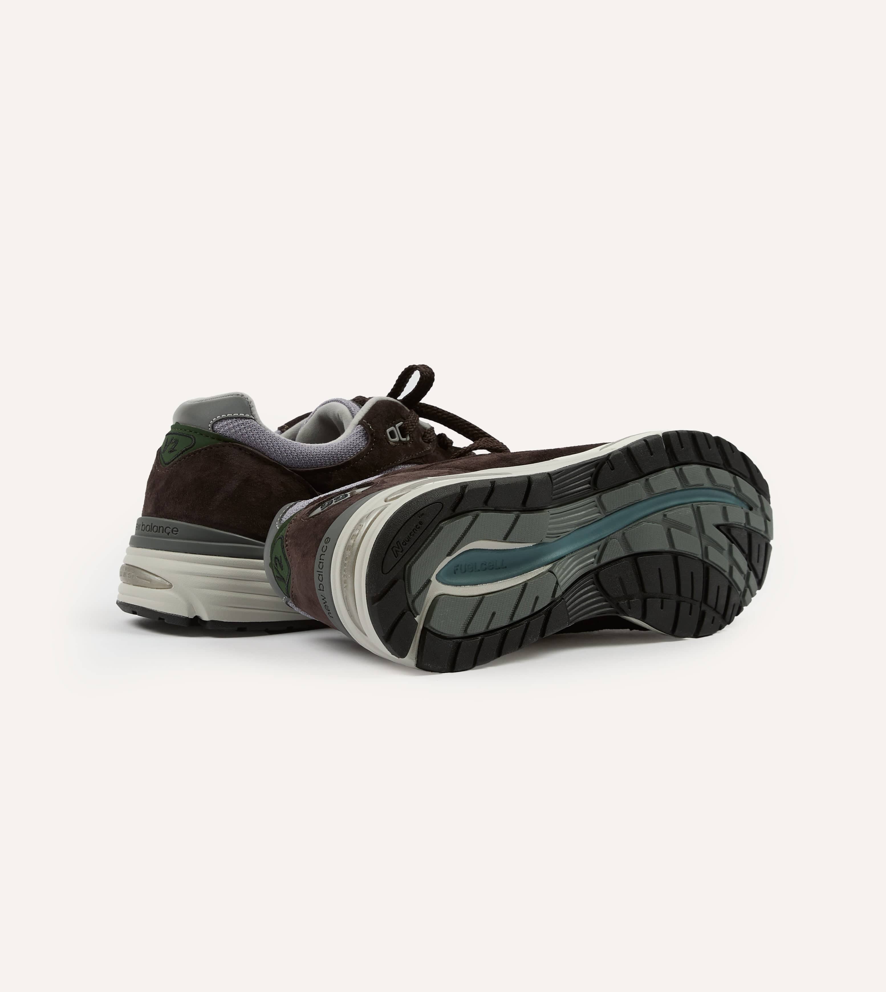 New Balance Brown 'Essentially Offbeat' Made in UK 991v2 Trainers