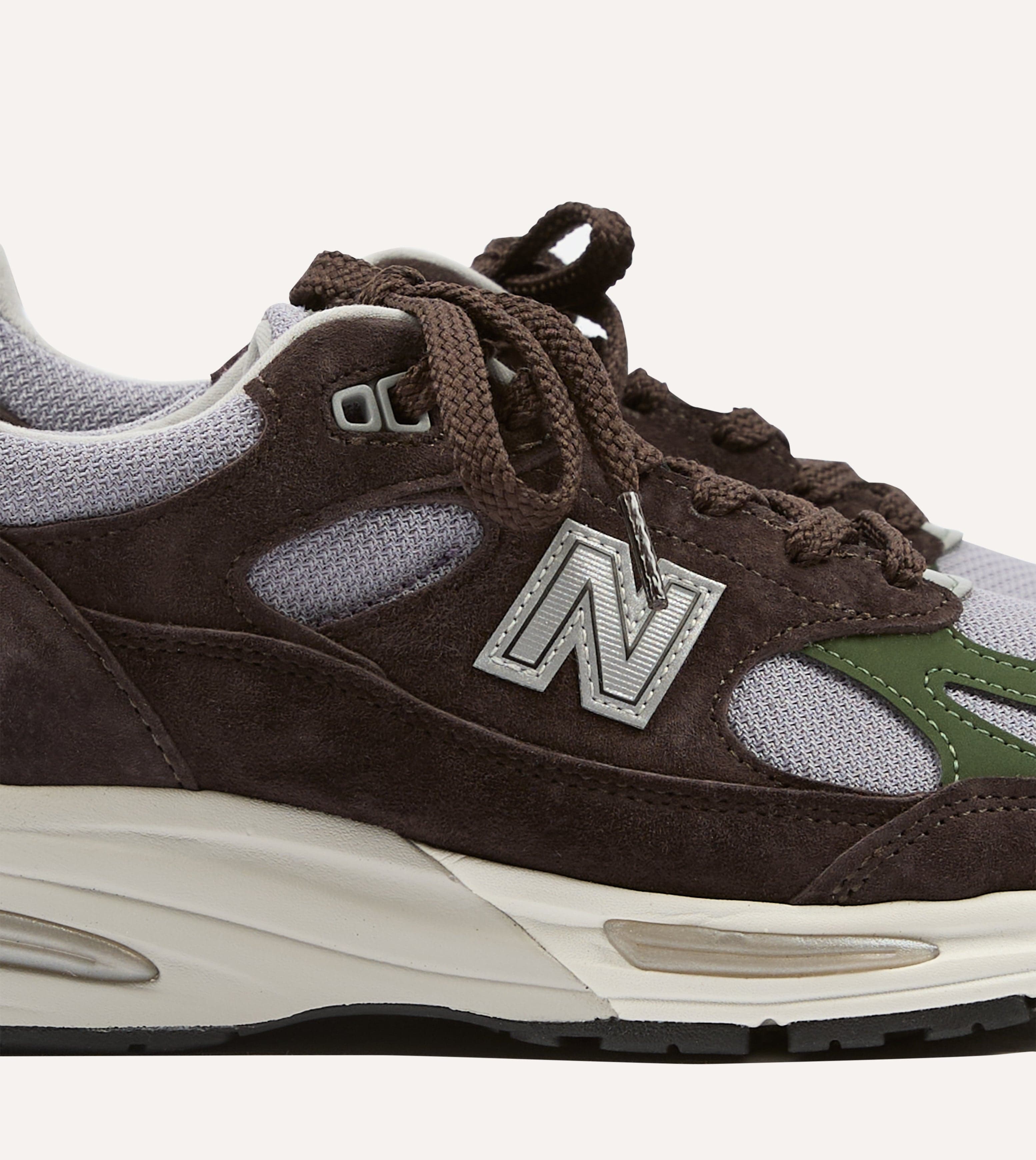 New Balance Brown 'Essentially Offbeat' Made in UK 991v2 Trainers