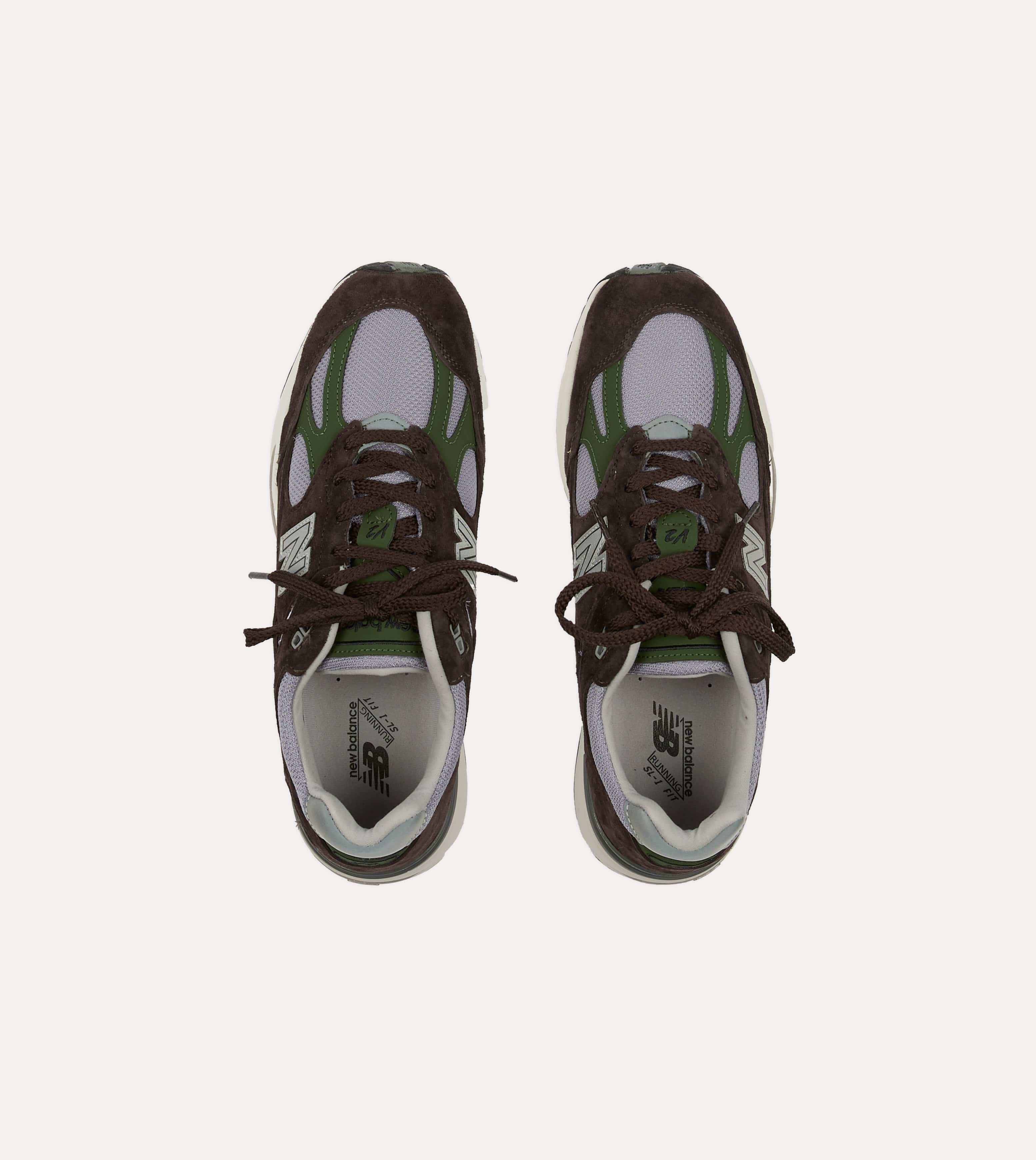 New Balance Brown 'Essentially Offbeat' Made in UK 991v2 Trainers