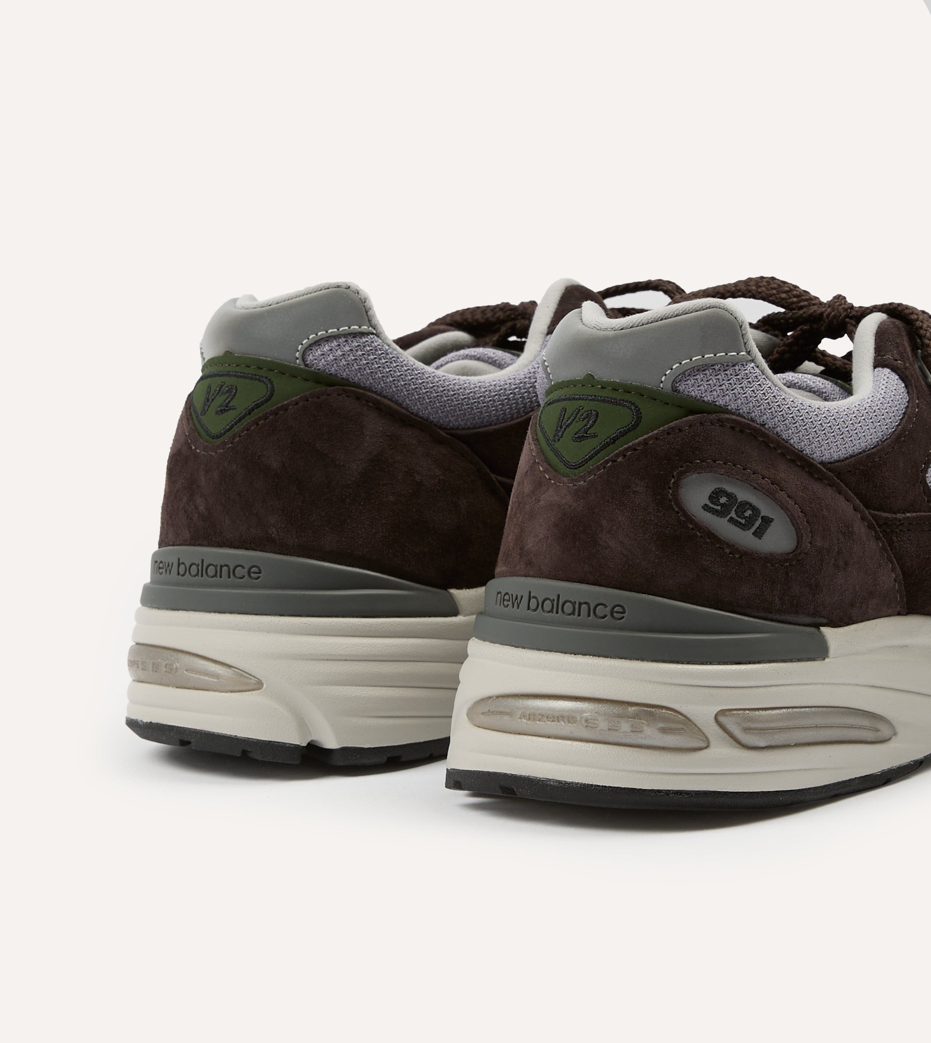 New Balance Brown 'Essentially Offbeat' Made in UK 991v2 Trainers