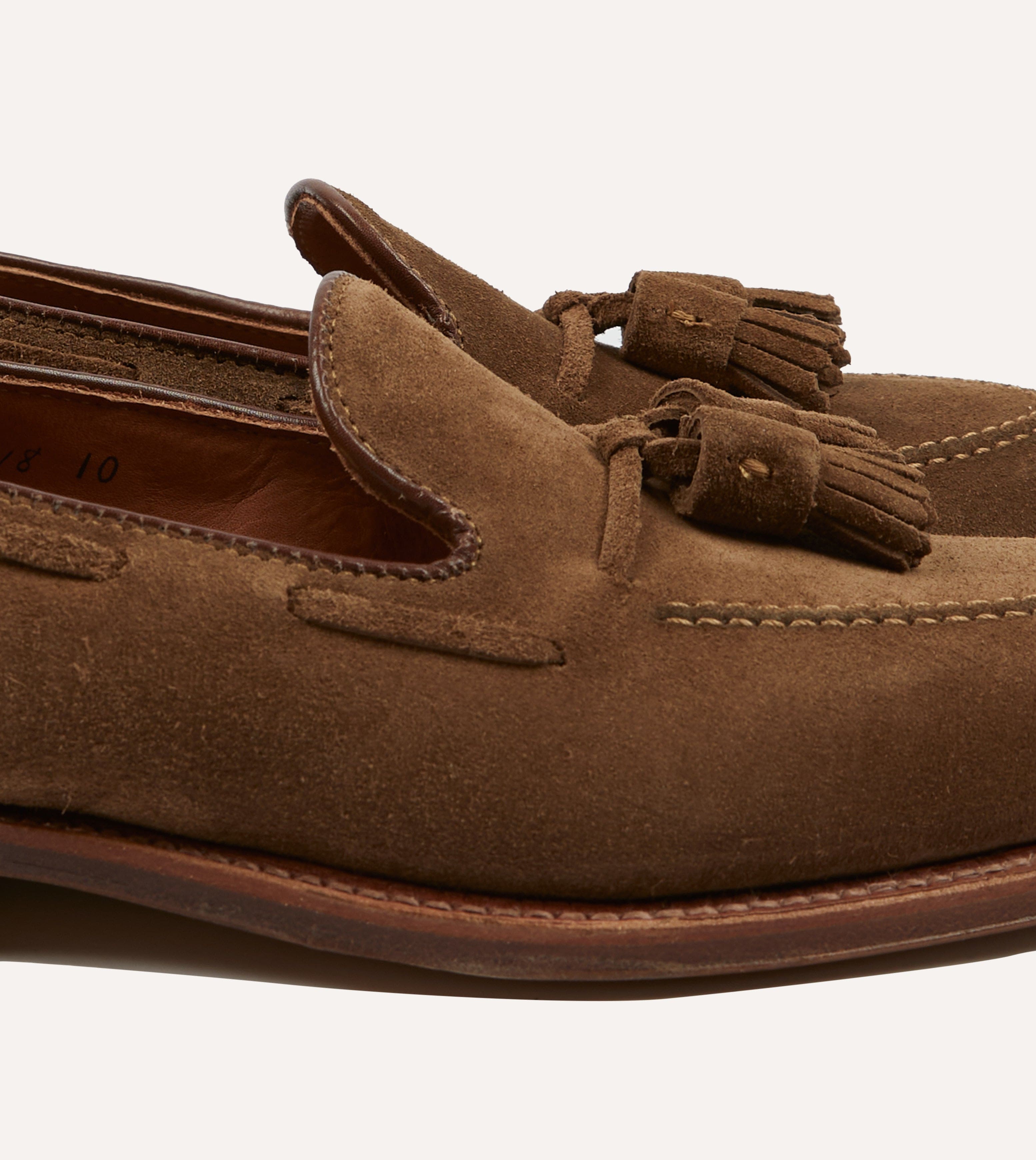 Alden Snuff Suede Tassel Loafer