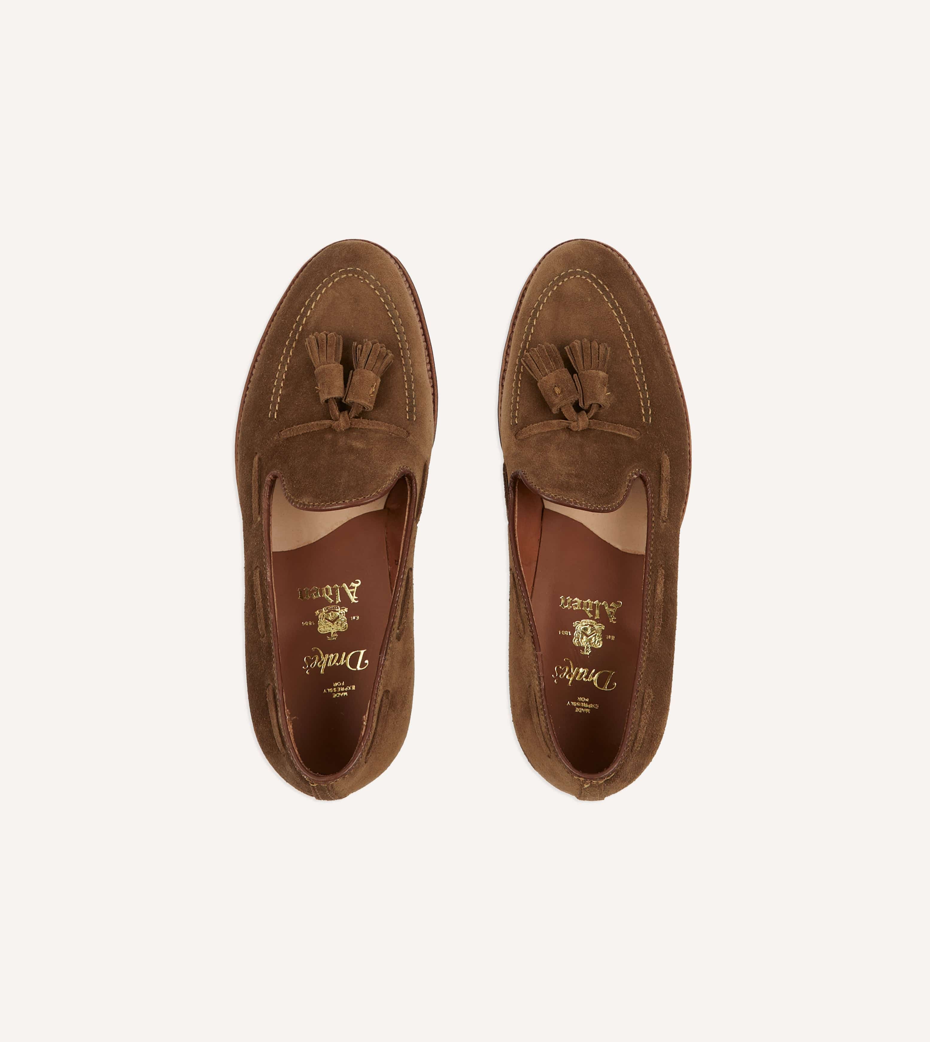 Alden Snuff Suede Tassel Loafer