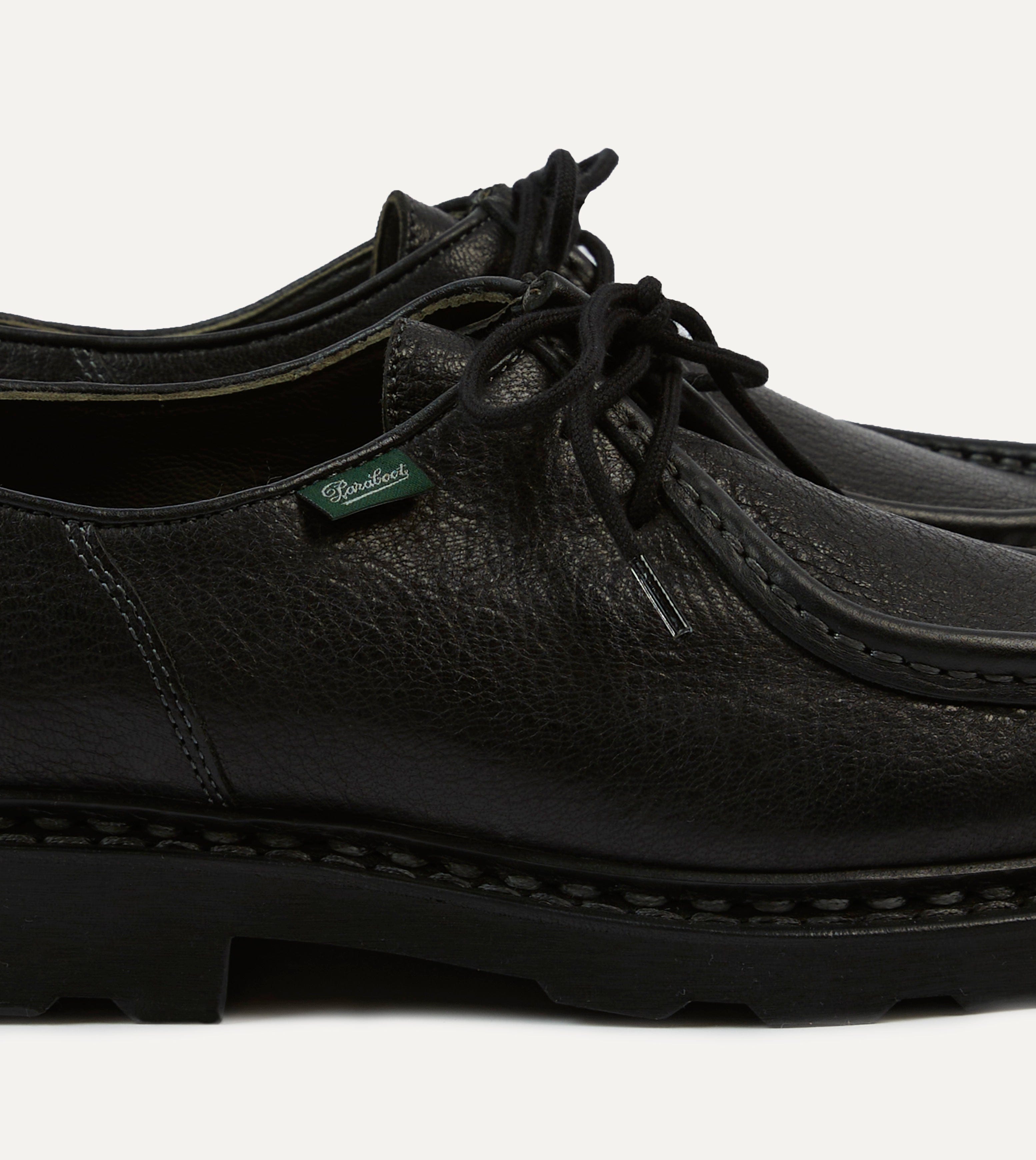 Paraboot Michael Noir Deer Leather Derby Shoe
