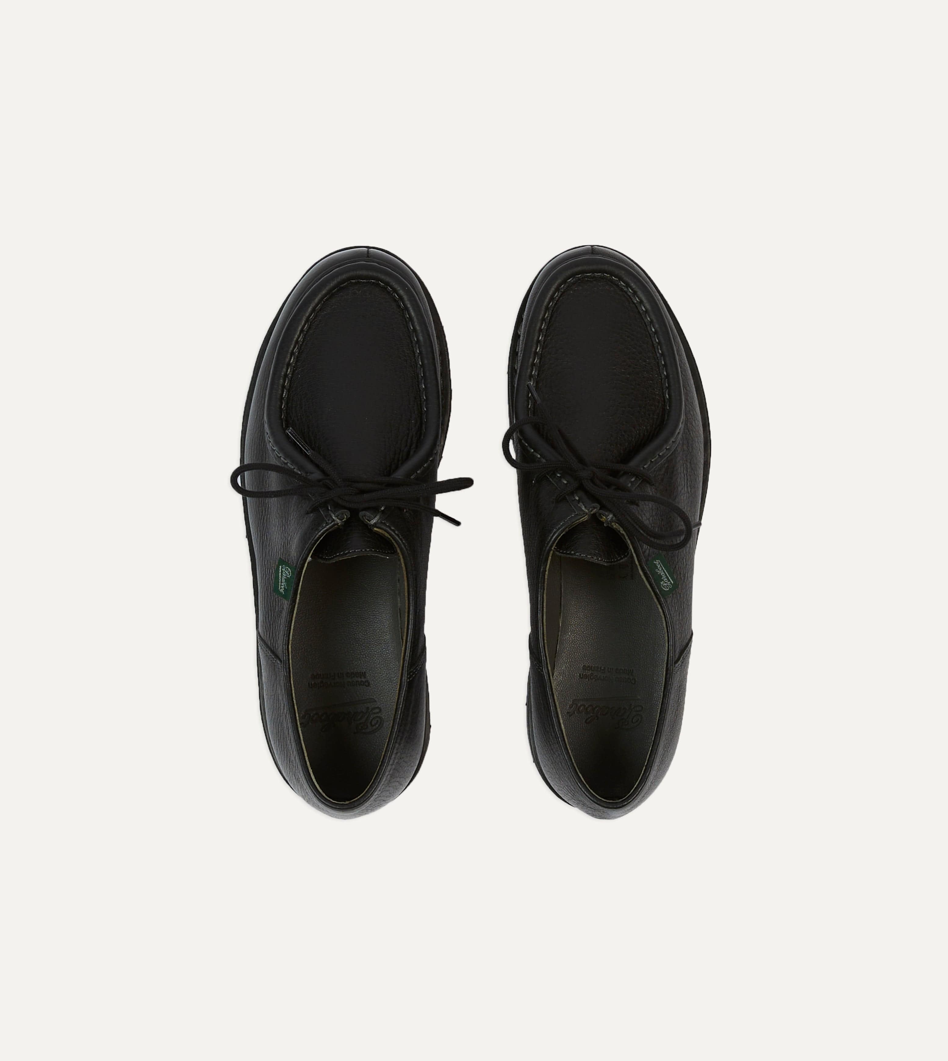 Paraboot Michael Noir Deer Leather Derby Shoe