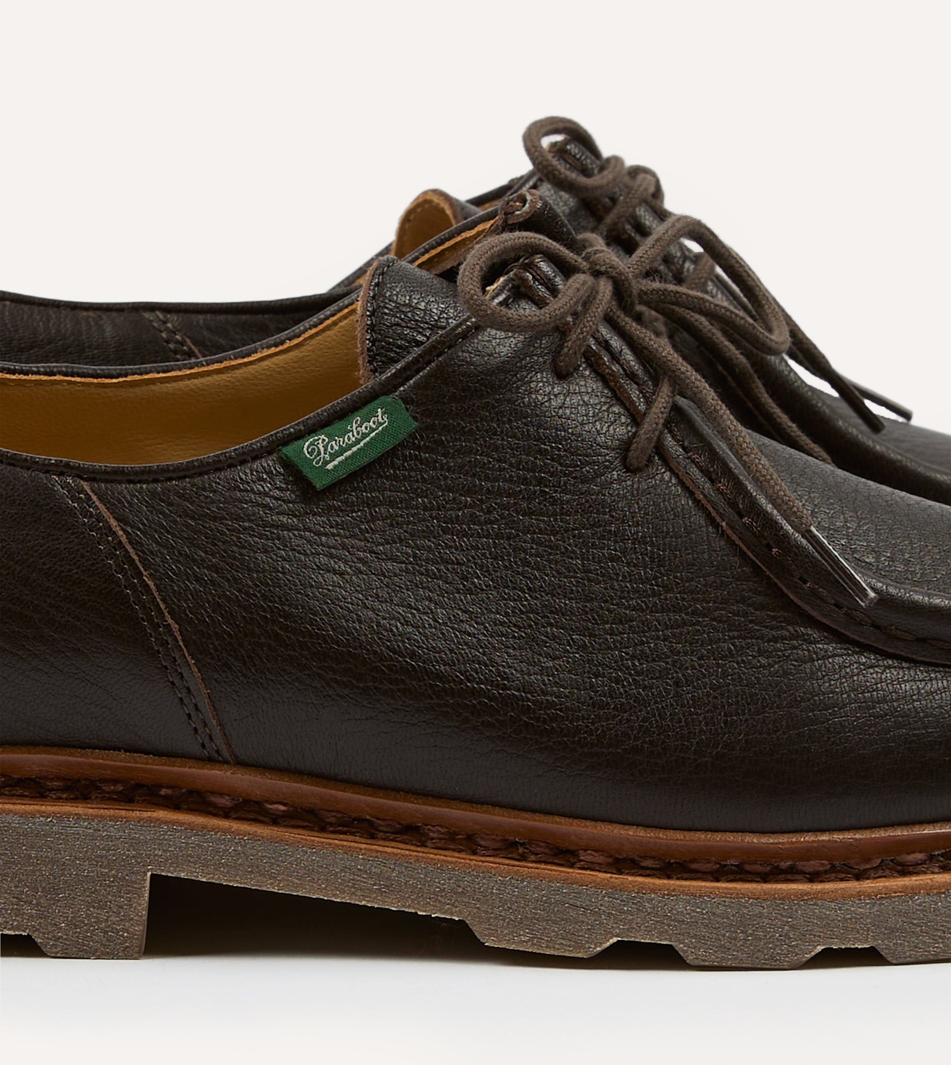 Paraboot Michael Marron Deer Leather Derby Shoe