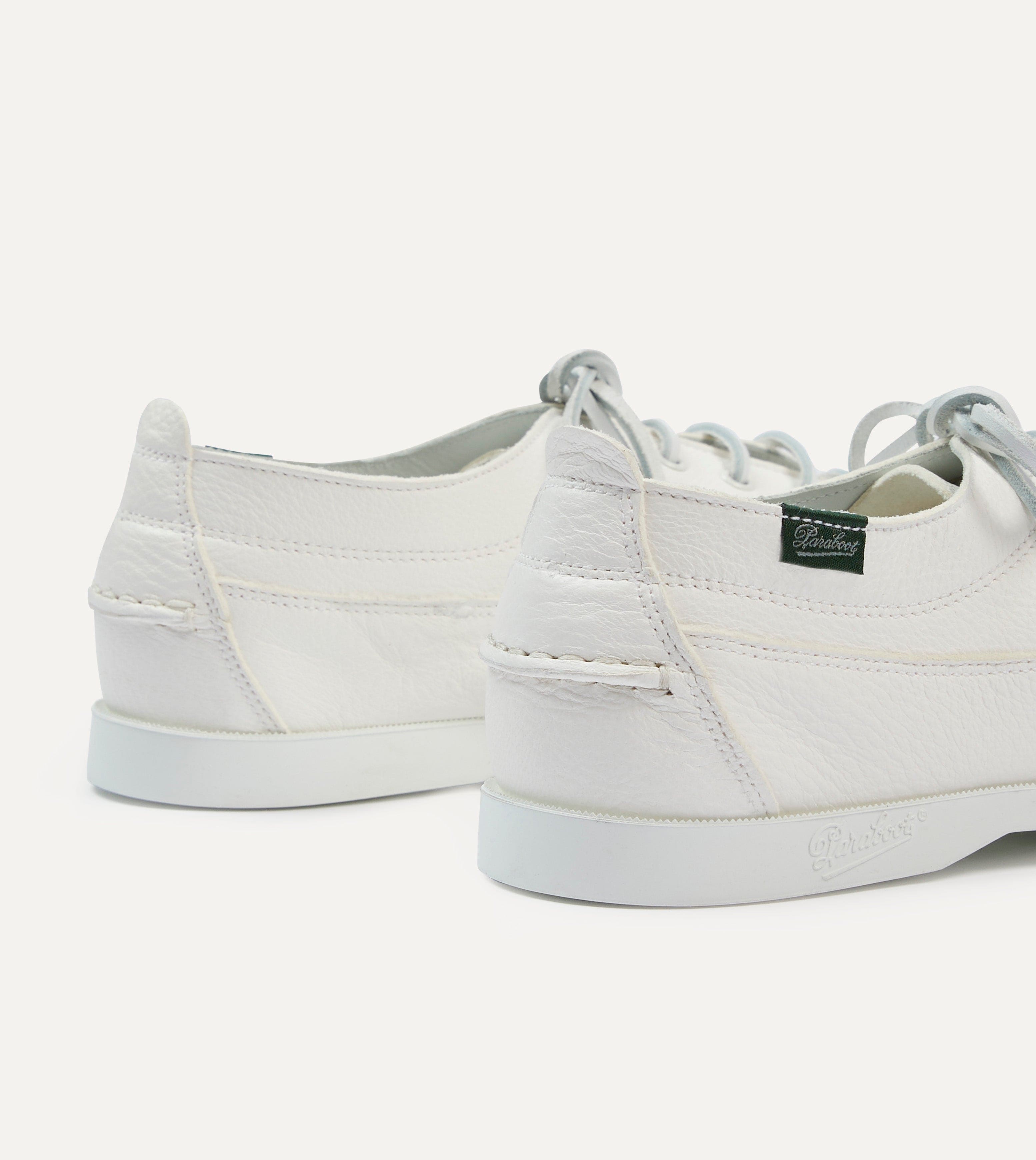 Paraboot Malibu Blanc Deer Leather Boat Shoe