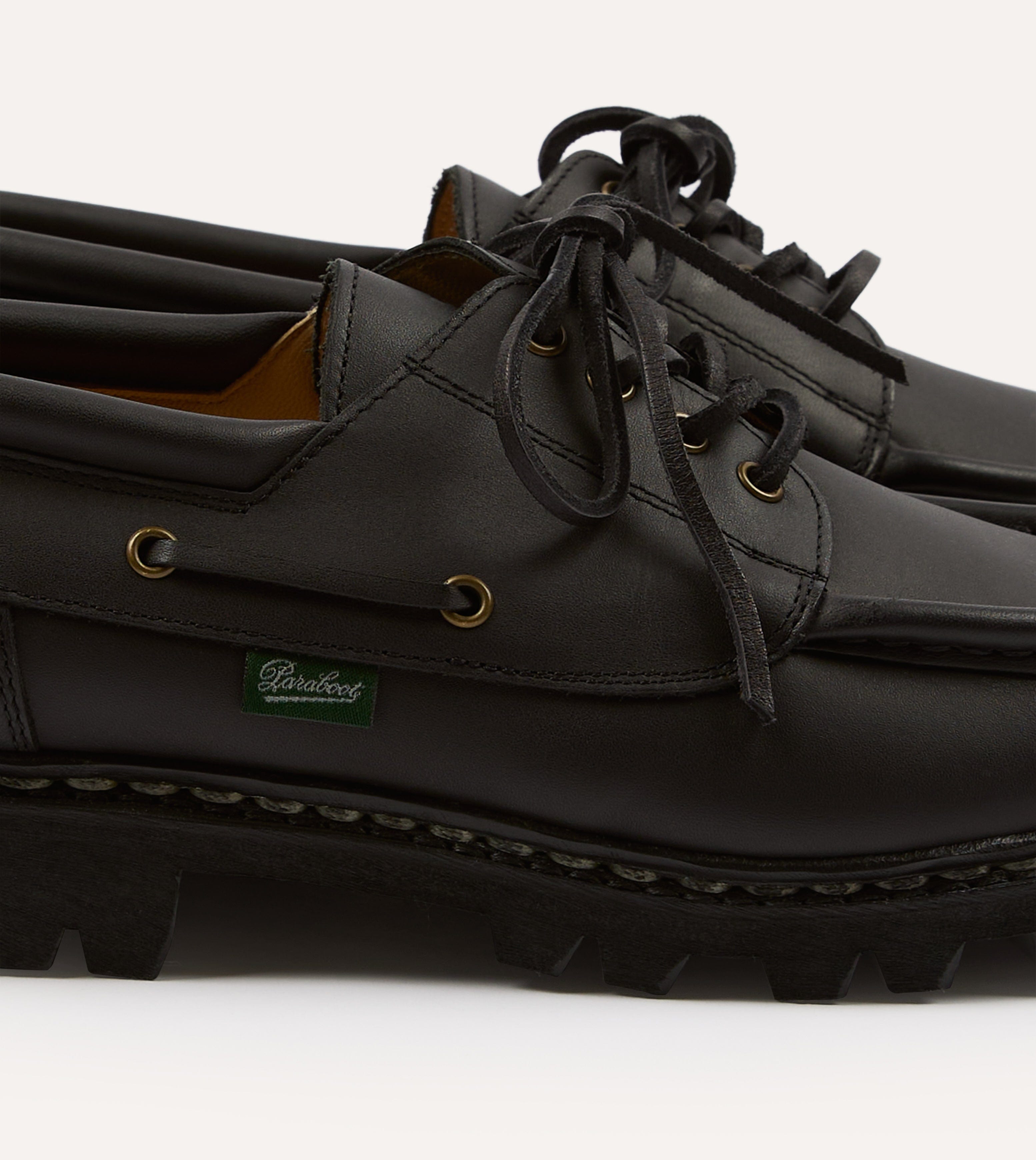 Paraboot Chimey Noir Calf Leather Derby Shoe