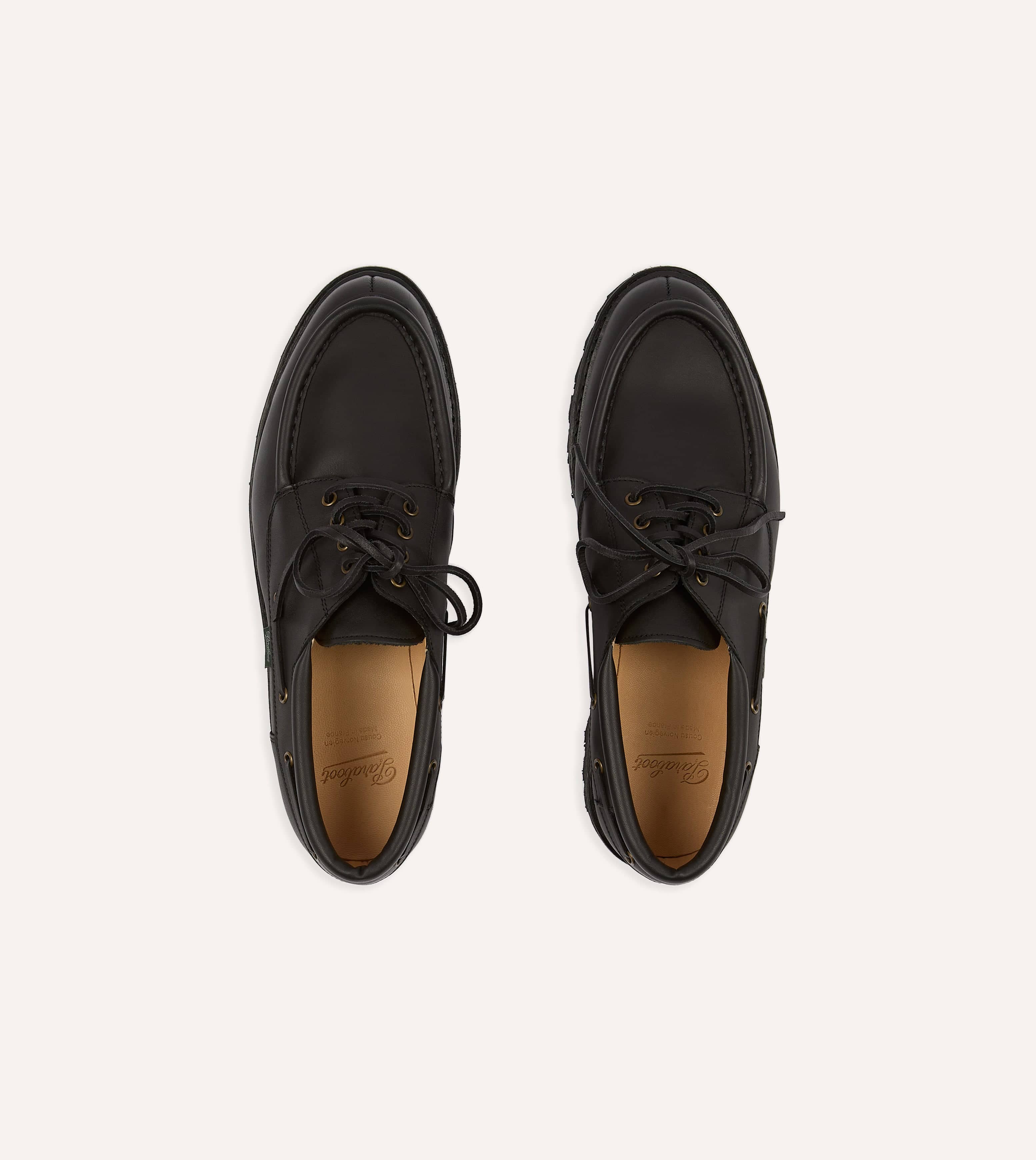 Paraboot Chimey Noir Calf Leather Derby Shoe